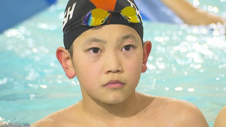 水泳・背泳ぎで日本一！小学5年生・山崎然選手 “柔軟性”と“高い向上心”で急成長 目指すは4年後のロス五輪「いっぱい食べて世界と戦える体に」｜FNNプライムオンライン