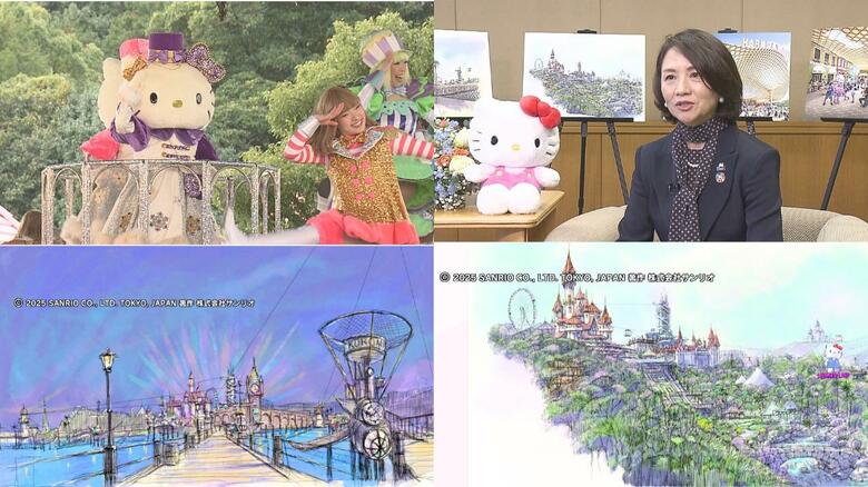サンリオ初のリゾート化「天空のパーク構想」新アトラクションや長期滞在ホテルも…アジアでも人気が高いキャラクターたち　さらなるインバウンド期待【大分発】｜FNNプライムオンライン