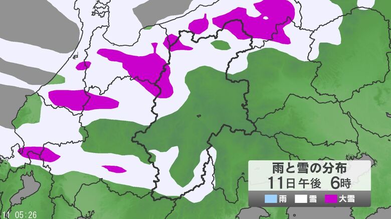 【大雪情報】「警報級の大雪」の可能性　長野地域平地でも20センチ、中野飯山地域50センチ、大北地域山沿い40センチなど　24時間予想降雪量（12日午前6時まで 多い所で）｜FNNプライムオンライン