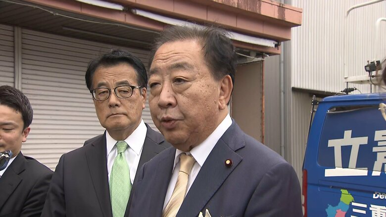 年金改革巡り党首会談「必要なら喜んで受けたい」立憲・野田氏　街頭演説では「天下分け目の参院選」｜FNNプライムオンライン