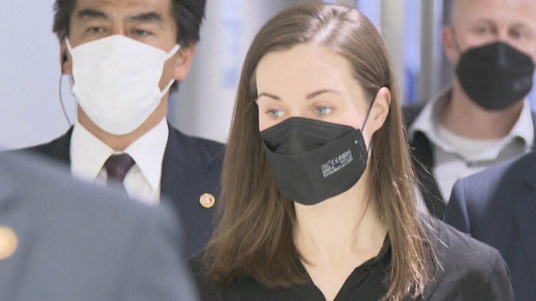 成田空港に到着したフィンランド・マリン首相(午後1時すぎ)