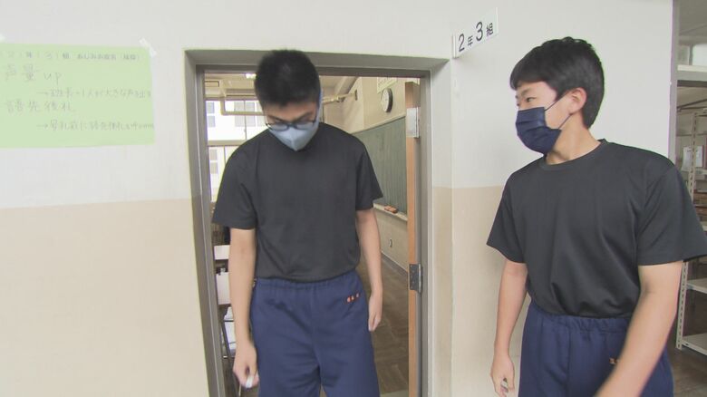 教室の出入口に苦労?
