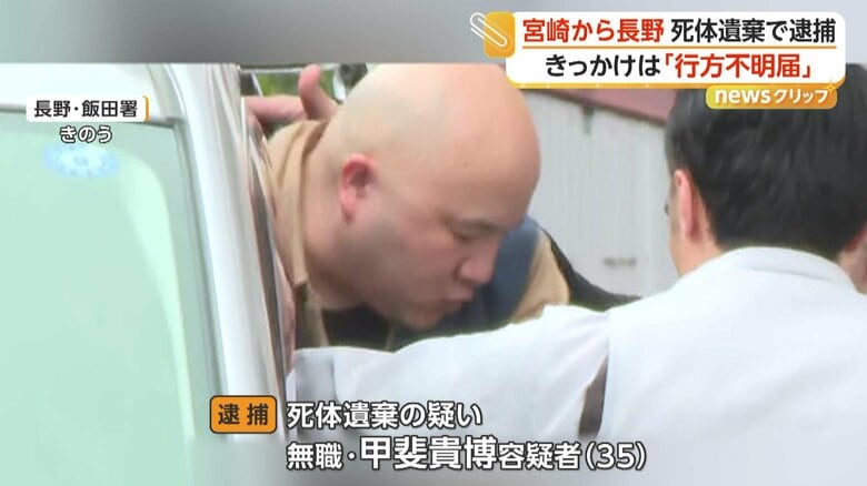 甲斐貴博容疑者（35）（7日、長野・飯田警察署）