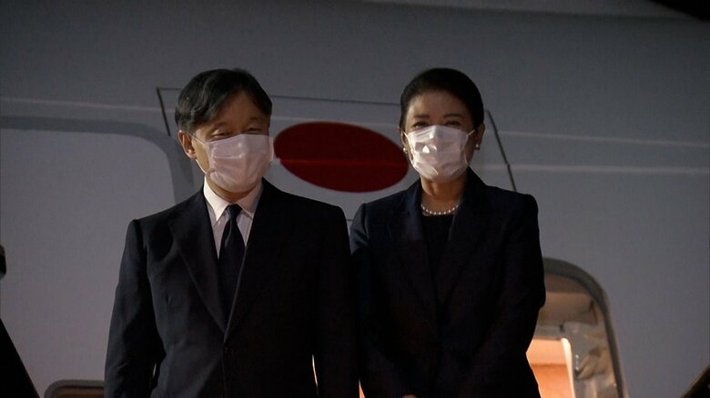 日本に向けイギリスを出発される両陛下（スタンステッド空港）