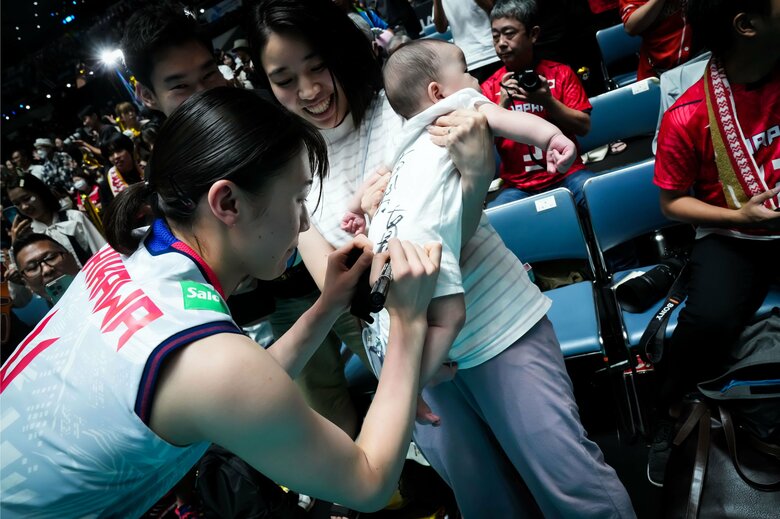 貴重なサイン（写真：©️FIVB）