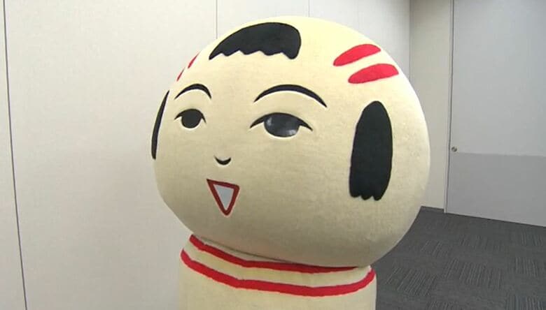 「いぎなし（とても）」なまっているゆるキャラ　仙台弁こけし