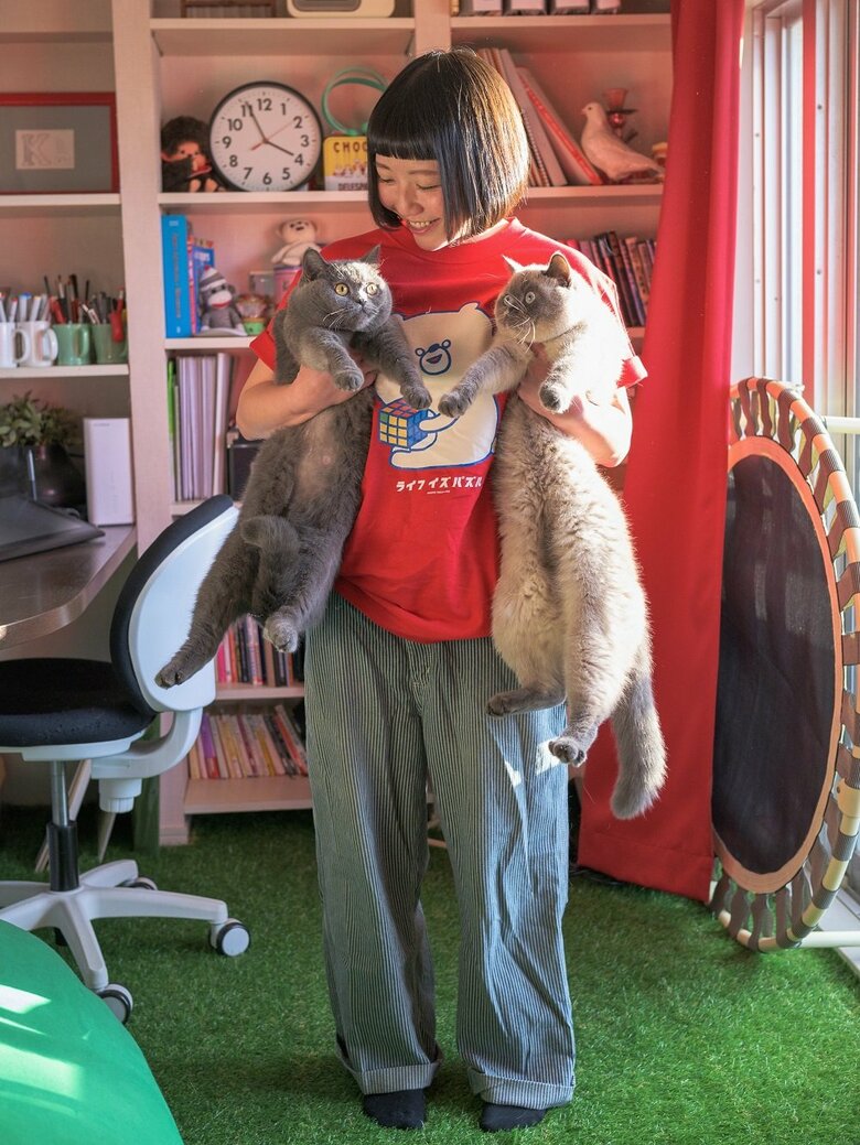 左：おそばちゃん　右：うどんちゃん