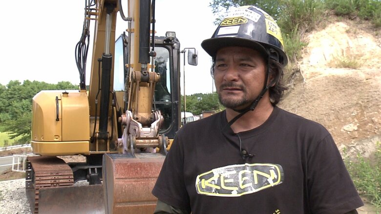 秋田・仙北市で災害支援活動にあたる日赤東北看護大短大の及川真一さん