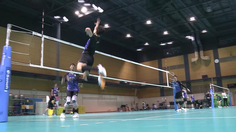 宮浦健人のスパイク練習（連続写真⑥）