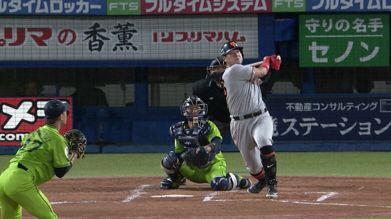 2023年、キャプテンとしてシーズン通して4番を担った岡本和真