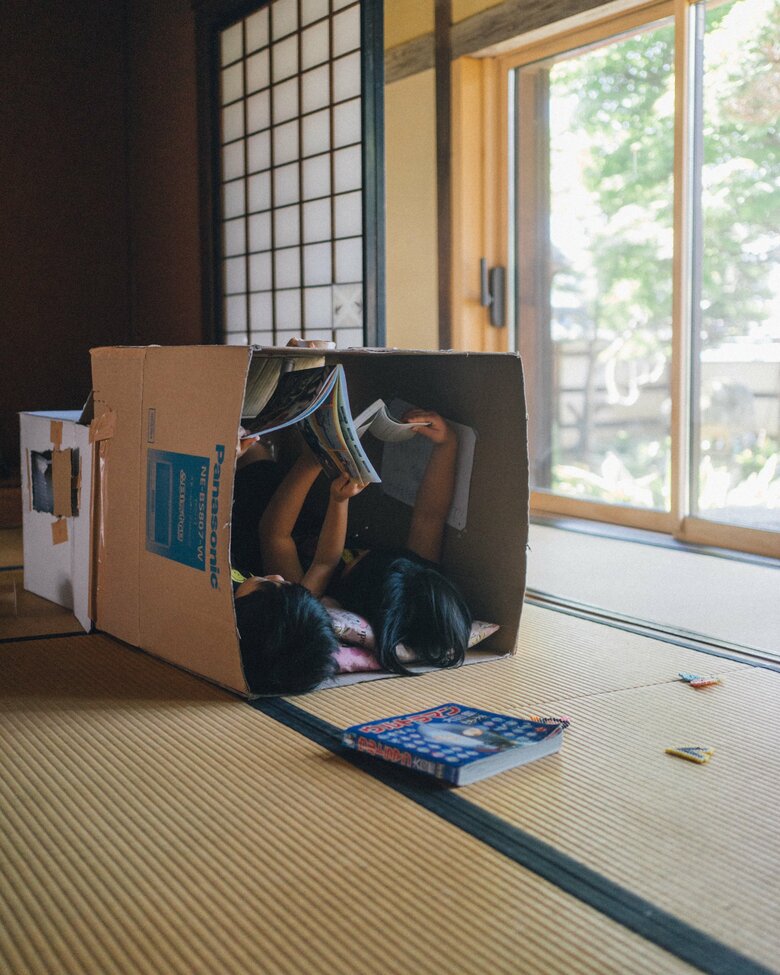 次女さんが作った部屋は、読書に集中できるようだ（提供：はら かずあきさん）