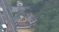 【中継】栃木・足利市で住宅に土砂流入　高齢夫婦2人と連絡取れず　重機使い捜索続く　群馬では冠水で車が立ち往生