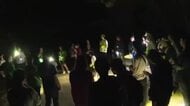【みんなと防災】五ヶ瀬中等教育学校と日南高校が津波を想定した夜間の避難訓練を実施