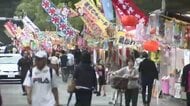 「平日ねらって来た」筥崎宮の放生会　雨の中でもにぎわう参道　縁起物の新ショウガを手に　期間中100万人の人出を予想　福岡