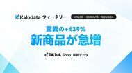 【Kalodataウィークリー】日本TikTok Shop市場、GMV10.63億円で3週連続回復！新商品数の急増と進む高単価化（5月18日週）