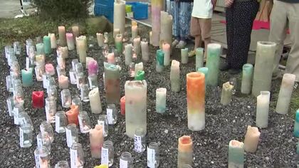 「2年たって良い町になったな」奥能登豪雨から2年、輪島・まちのキャンドルナイトで黙祷