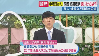 恋さん「中咽頭がん」公表　原因・初期症状・見つけ方　「押しても痛みがない首のしこり」は要注意　専門医が解説