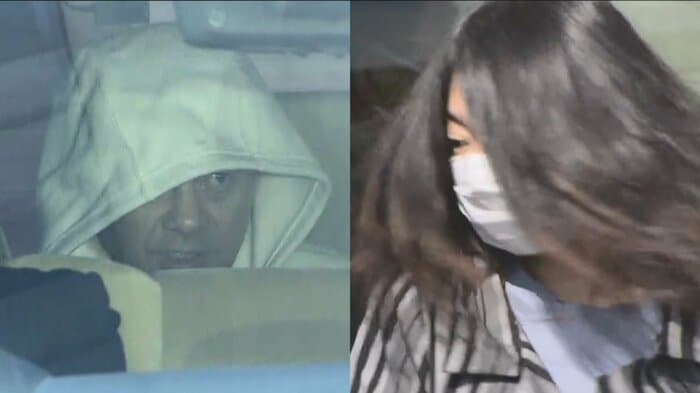 左:井上大輔容疑者(48) 右:土岐菜夏容疑者(35)