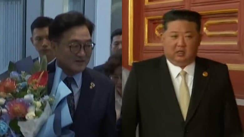 握手も交わし…北朝鮮・金正恩総書記と韓国国会議長が訪問先の中国で対面　南北の対話再開につながるか注目｜FNNプライムオンライン