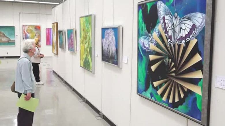 過去の作品から“作風の変化”楽しむ　福井一陽会がメモリアル展　14人の油絵、アクリル、水彩画など60点　県立美術館で4月12日まで｜FNNプライムオンライン