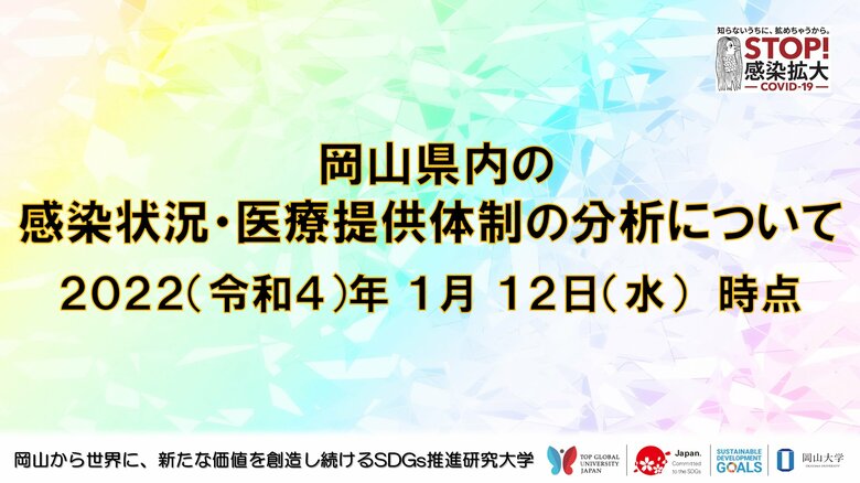 【岡山大学】岡山県内の感染状況・医療提供体制の分析について(2022年1月12日時点)