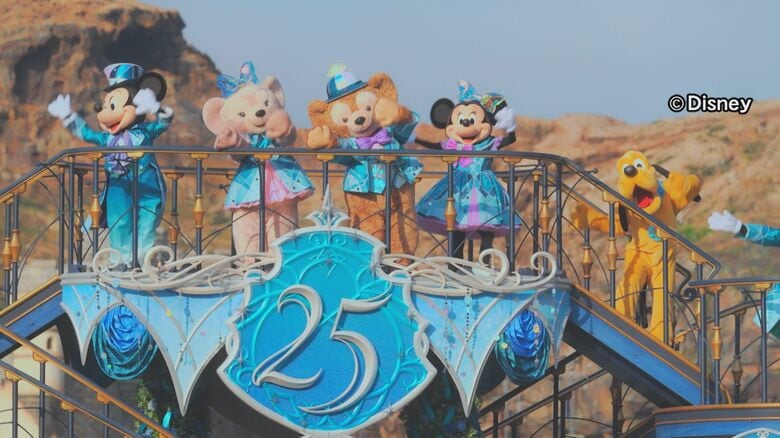 全国各局多くのメディアが取材に…『TDS』開園25周年イベント 有識者が読み解く“パーク側が注力する理由”｜FNNプライムオンライン
