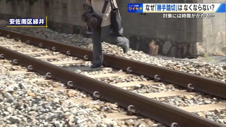 死亡事故も…「勝手踏切」だからといって封鎖できない複雑な理由とは？　広島県内544カ所と中国地方最多｜FNNプライムオンライン