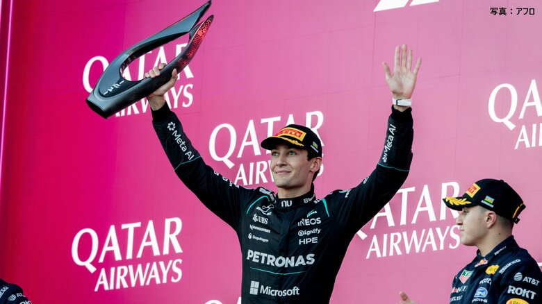 ラッセルが接戦制し今季3勝目　2位フェルスタッペンと0.196秒差【F1アゼルバイジャングランプリ】｜FNNプライムオンライン