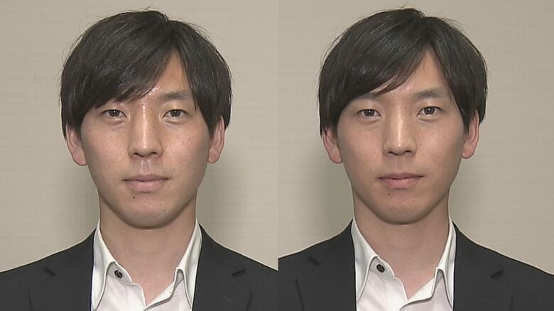 メイク前(左)とメイク後(右)顔全体が明るくなり、健康的になったように見える