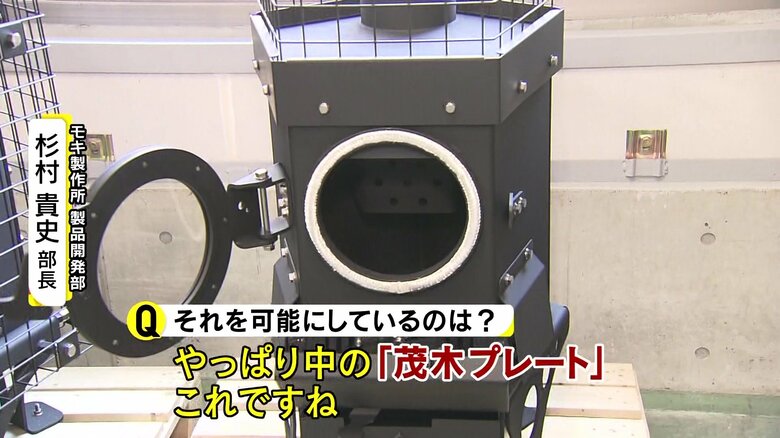 モキ製作所が製造したサウナストーブ「茂暖」