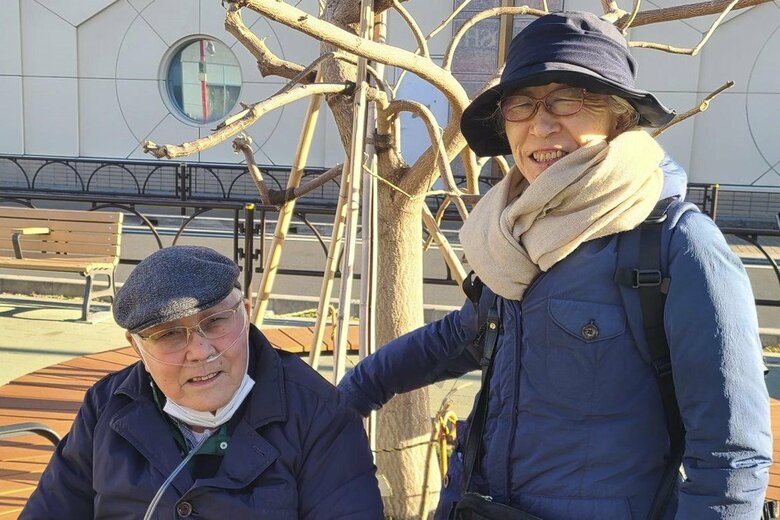 永岡弘行さんと英子さん夫妻（2月）