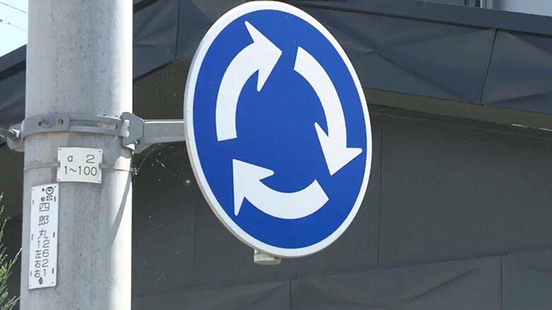 ラウンドアバウトの標識