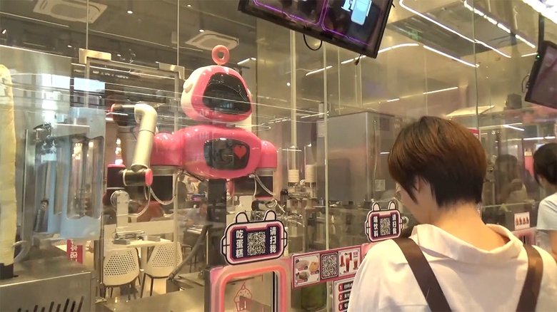 調理~配膳 完全ロボット化 新型レストラン 中国で注目