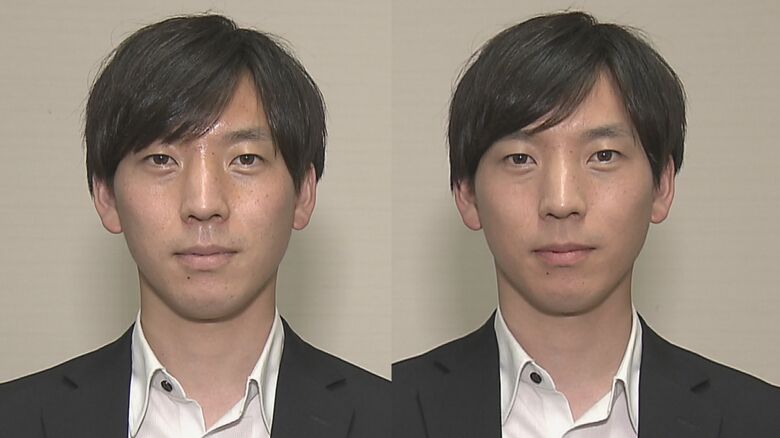 メイク前（左）とメイク後（右）顔全体が明るくなり、健康的になったように見える