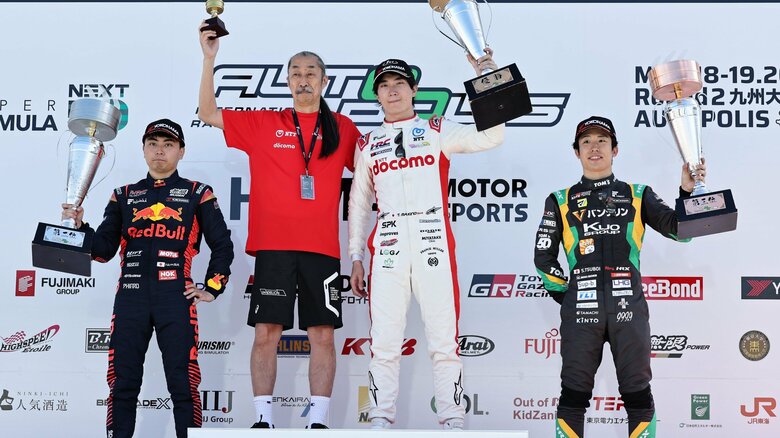 2位 岩佐歩夢（左）　3位 ⼭本尚貴（右）