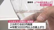 今月の使用分から上下水道とも料金値上げ　一般家庭で従来より年間5000円以上高く　水道管の耐震工事を決めるも財源が不足