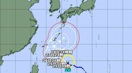 【台風情報】台風26号の進路予想　25日午後9時には沖縄の南に達し、その後、強い勢力に発達する予想