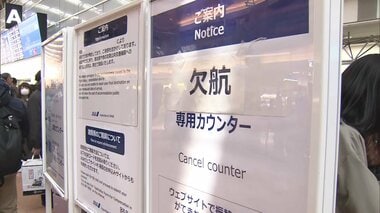 ANA国内線65便欠航で約9400人に影響…羽田の欠航専用カウンターは長蛇の列　エアバスA320…