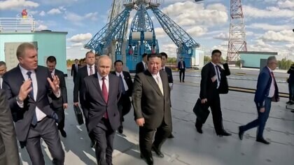 新品　朝露友好軍事同盟記念北朝鮮金正恩委員長とロシアプーチン大統領のマグカップA 金総書記とプーチン大統領が4年ぶり会談 軍事協力の「可能性」を協議