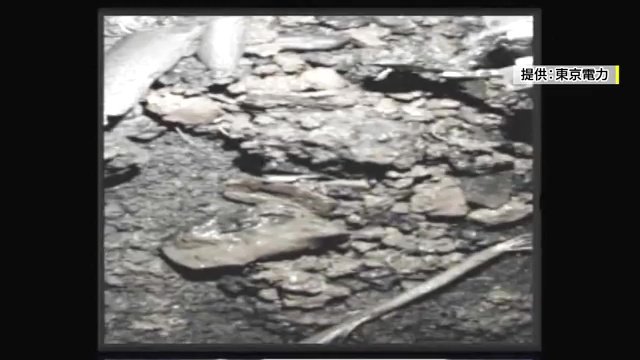 不具合を起こす直前に捉えた映像 画像の右上 デブリとみられるかけらをつまんでいる(画像:東京電力)