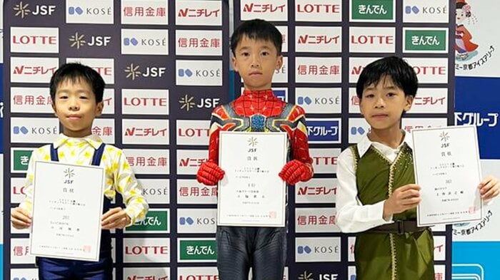 ノービスB男子表彰台(近畿選手権)