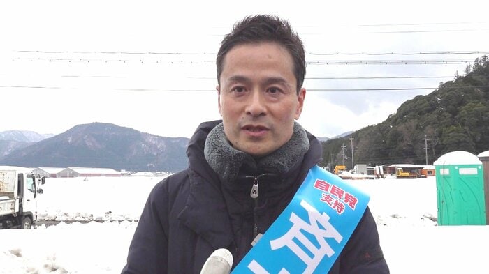選挙戦での斉木氏