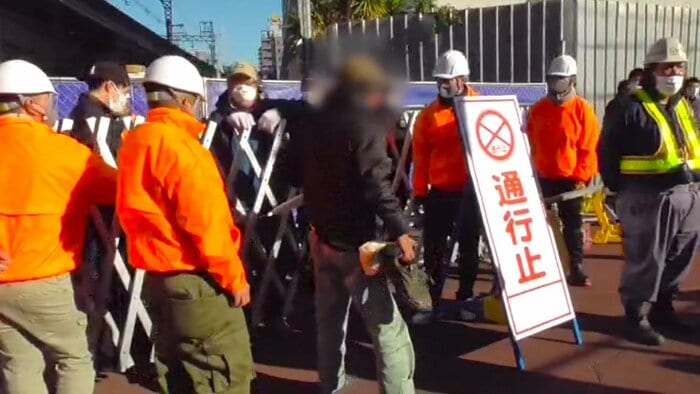 ホームレスを立ち退かせる「強制執行」2024年12月