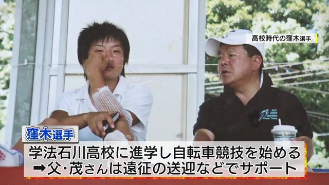 自転車競技を始めた頃の窪木選手