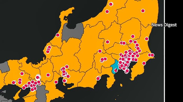 感染事例を地図上に見える化 行動抑止の効果は