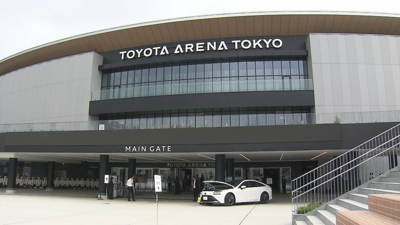 「トヨタアリーナ東京」記念式典…小池都知事やトヨタ自動車・豊田章男会長など出席　東京・お台場に10月開業予定｜FNNプライムオンライン