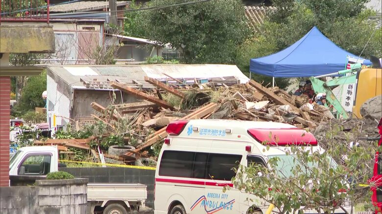 行方不明の56歳の女性か…宮崎・延岡市の土砂崩れ現場で心肺停止の状態の女性見つかる　病院に搬送後後死亡確認　身元の確認を進める｜FNNプライムオンライン