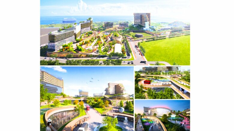 関電不動産開発を中心としたグループによる提案　イメージパース　大阪市資料より