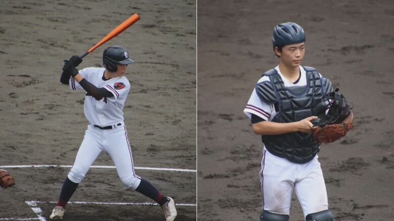 野球部ではキャッチャーとキャプテンを務める水澤さん（本人提供）