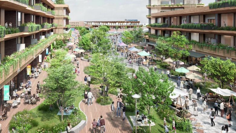 ファイターズ2軍本拠地の構想（提供：H.N.F.）